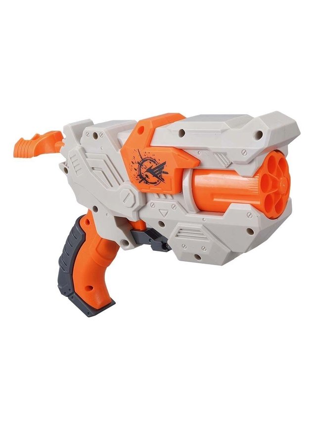 Pistola de Brinquedo Lança Dardos Amarela Supershot Nerf