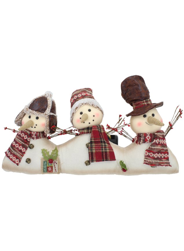 nerhemg Ornamento de Natal em forma de trenzinho, trenzinho, luz de LED,  Papai Noel, boneco de neve, presente de decoração de Natal, bronze, café,  boneco de neve