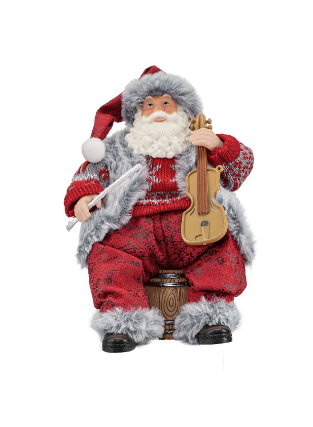 Mini Papai Noel De Tecido 13cm - Bom Preço Magazine