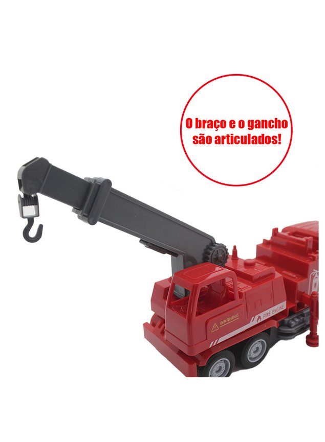 Kit 9 Brinquedo Carrinho Bombeiro Trator Caminhão Menino
