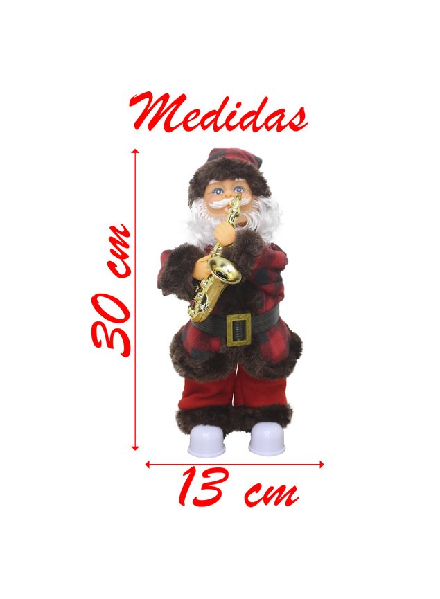 Mini Papai Noel De Tecido 13cm - Bom Preço Magazine