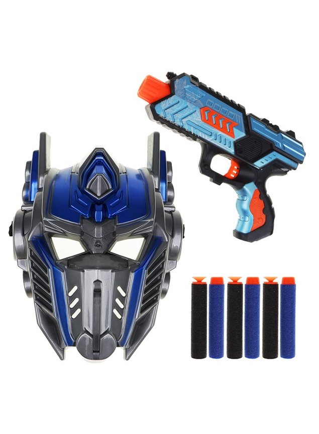 Brinquedo Revolver Similar a Nerf Arma Lançador C/ 3 Dardos